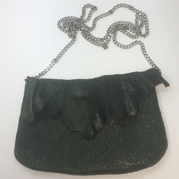 Handbags - Handmade Crossbody Small Purse Green Leather